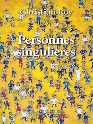 cover image of Personnes singulières